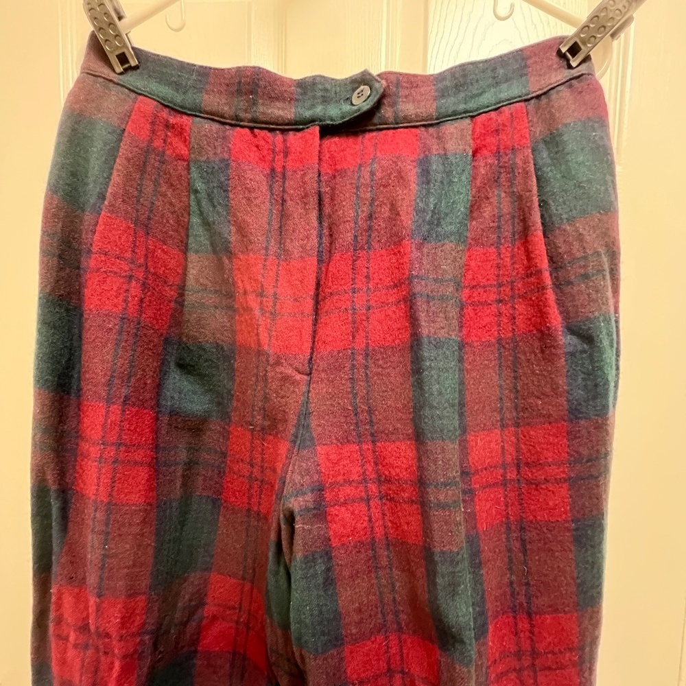 VTG Giorgio Sant' Angelo Wool Plaid Lined 14 x 27.5L - Picture 3 of 16